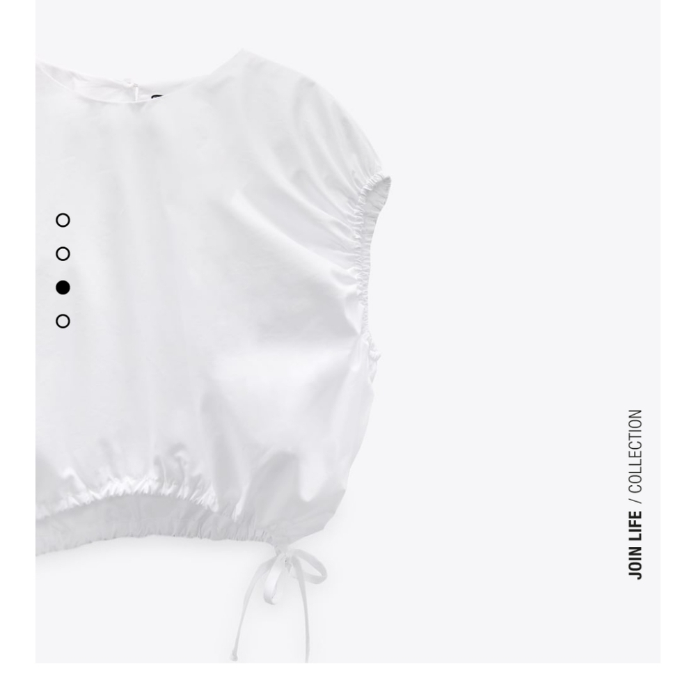 Zara Poplin Crop Top